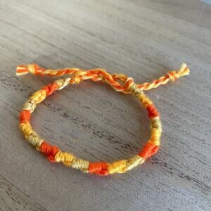 Brandy Bracelet, anklet, trendy, comfortable, tie, embroidery thread, woven, gif